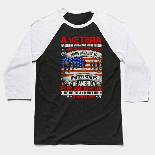 A Veteran Baseball T-Shirt by Kingdom Arts and Designs